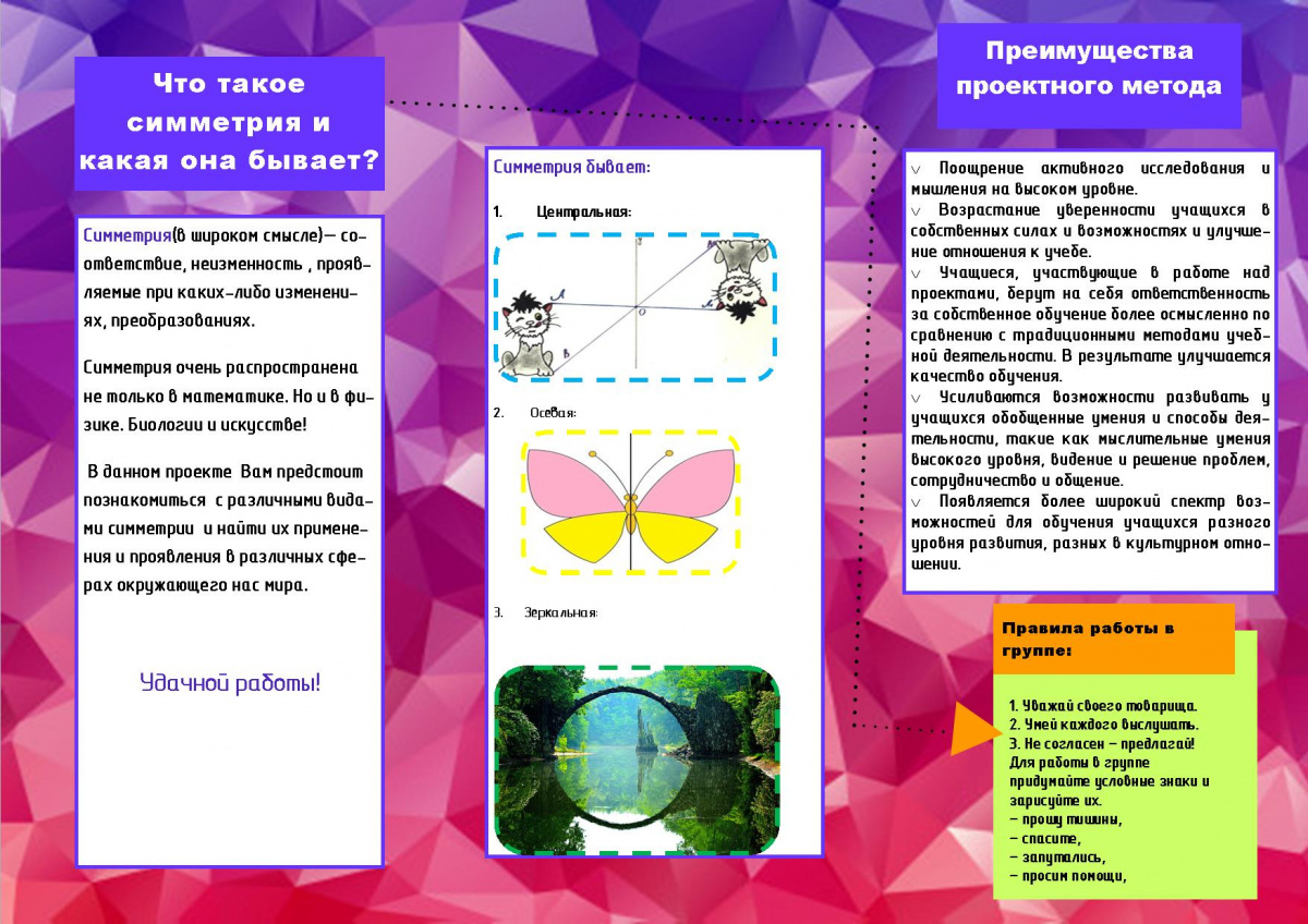 Проект на тему симметрия в геометрии