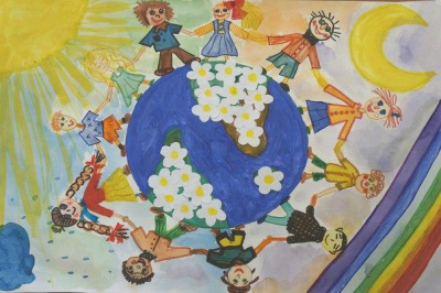 Конкурс рисунков на асфальте «Мир глазами детей», посвященный Дню защиты детей.